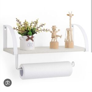 New Paper Towel Holder With Shelf